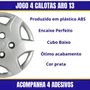 Jogo Calota Aro 13 Celta Prisma 2000 Até 2015 Cubo Baixo