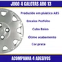 Jogo Calota Aro 13 Chevrolet Celta Prisma 2006 Até 2015