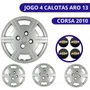 Jogo Calota Aro 13 Corsa 2010 Até 2015