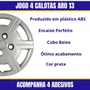 Jogo Calota Aro 13 Corsa 2010 Até 2015