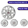 Jogo Calota Aro 13 Fiat Palio Fire 2014