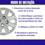 Jogo Calota Aro 13 Fiat Uno Way Economy 1987 Até 2009
