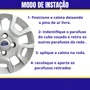 Jogo Calota Aro 13 Ford KA 2007 até 2013 