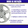 Jogo Calota Aro 13 Ford Ka 2008 Até 2012 