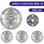 Jogo Calota Aro 13 Gol G4 2011 2012 Cubo Alto Parafusada