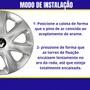 Jogo Calota Aro 13 Renault Clio 2012 Até 2016 Pressão 