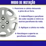 Jogo Calota Aro 13 Uno Economy 2008 Até 2010 