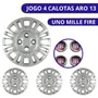 Jogo Calota Aro 13 Uno Mille Fire 2004 2005 Cubo Baixo 