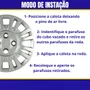 Jogo Calota Aro 13 Uno Mille Fire 2004 2005 Cubo Baixo 