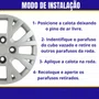 Jogo Calota Aro 13 Volkswagen Gol G4 Ecomotion 2005 Até 2014