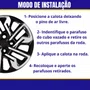 Jogo Calota Aro 14 Argo 2017 Até 2020 Prata e Preto 