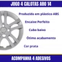 Jogo Calota Aro 14 Argo Após 2021