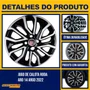 Jogo Calota Aro 14 Argo Cronos Após 2021 Preto Prata