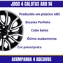Jogo Calota Aro 14 Argo Cronos Após 2021 Preto Prata