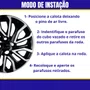 Jogo Calota Aro 14 Argo Cronos Após 2021 Preto Prata