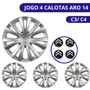 Jogo Calota aro 14 citroen C3/C4 2014 Até 2015 