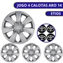 Jogo Calota Aro 14  Etios 2012 Até 2020 