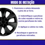 Jogo Calota Aro 14 Etios 2014 Preto 