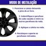 Jogo Calota Aro 14 Etios 2014 Preto 