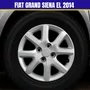  Jogo Calota Aro 14 Fiat Grand Siena EL 2014 