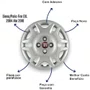 Jogo Calota Aro 14 Fiat Siena Palio Fire ELX 2004 Até 2016 