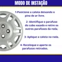 Jogo Calota Aro 14 Fiat Siena Palio Fire ELX 2004 Até 2016 