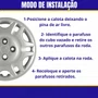 Jogo Calota Aro 14 Fiat Siena Palio Fire ELX 2004 Até 2016 