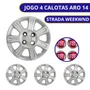 Jogo Calota Aro 14 Fiat Strada Trekkinig 2014