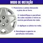 Jogo Calota Aro 14 Fiesta Hach Sedan 2011 2012 Cubo Baixo 