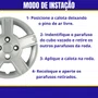 Jogo Calota Aro 14 Ford Fiesta 2008 Até 2010 