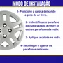 Jogo Calota Aro 14 Ford Fiesta Hatch Sedan 2011 Até 2013
