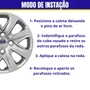 Jogo Calota Aro 14 Ford KA 2015 Até 2018  