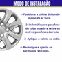 Jogo Calota Aro 14 Ford KA 2015 Até 2018  
