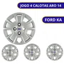 Jogo Calota Aro 14 Ford KA Fiesta 2007 Até 2013 