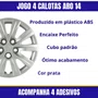 Jogo Calota Aro 14 Fox Polo 2011 Até 2015