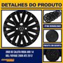 Jogo Calota Aro 14 Gol G5 2009 Preto Cubo Padrão