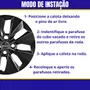 Jogo Calota Aro 14 Gol G6 2013 a 2016 Preto Cubo Baixo