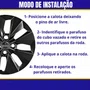 Jogo Calota Aro 14 Gol G6 2013 a 2016 Preto Cubo Baixo