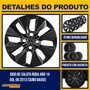 Jogo Calota Aro 14 Gol G6 2013 a 2016 Preto Cubo Baixo