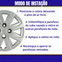 Jogo Calota Aro 14 Gol Voyage Saveiro G5 2012 Cubo Alto