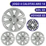 Jogo Calota Aro 14 Gol Voyage Saveiro G5 2012 Cubo Alto