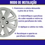 Jogo Calota Aro 14 Gol Voyage Saveiro G5 2012 Cubo Alto