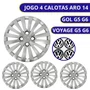 Jogo Calota Aro 14 Gol Voyage Saveiro G5 G6 2014