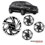 Jogo Calota Aro 14 HB20 Hatch Sedan Após 2024 Preto Prata 
