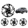 Jogo Calota Aro 14 HB20 Hatch Sedan Após 2024 Preto Prata 