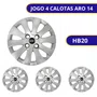 Jogo Calota Aro 14  Hyundai HB20 2012 Até 2015 