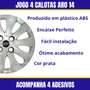 Jogo Calota Aro 14  Hyundai HB20 2012 Até 2015 