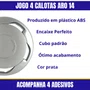 Jogo Calota Aro 14 Modelo Orbital  (Futura) Pressão