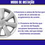 Jogo Calota aro 14 Nissan March 2015 Até 2018 Pressão
