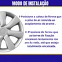 Jogo Calota aro 14 Nissan March 2015 Até 2018 Pressão